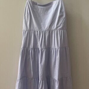 GAP Tiered Midi Dress Periwinkle Size 4 EUC
